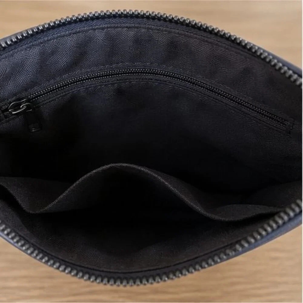 Navy Saffiano Crossbody Bag